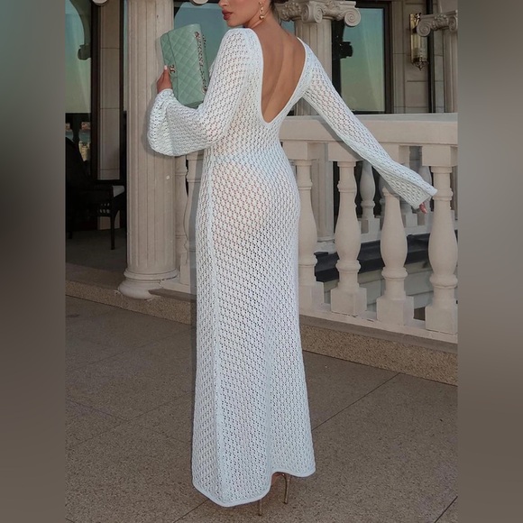 Long sleeve beach cover up - Picture 2 of 2